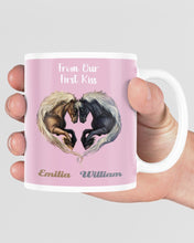 Load image into Gallery viewer, Horses From Our First Kiss Custom Name Gift For Girlfriend Mug