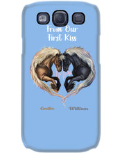 Load image into Gallery viewer, Horses From Our First Kiss Custom Name Gift For Girlfriend Phone case