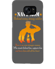 Load image into Gallery viewer, Son Gift For Navy Mom Behind Every Strong Soldier Phone case