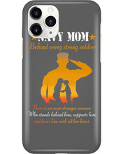 Load image into Gallery viewer, Son Gift For Navy Mom Behind Every Strong Soldier Phone case