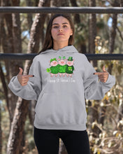Load image into Gallery viewer, Pig Wear Plaid Shirt And Top Hat St Patrick's Day Gift Hoodie