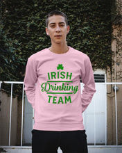 Load image into Gallery viewer, Irsih Drinking Team Green Shamrock St Patrick's Day Sweatshirt