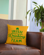Load image into Gallery viewer, Irsih Drinking Team Green Shamrock St Patrick's Day Pillow Cover
