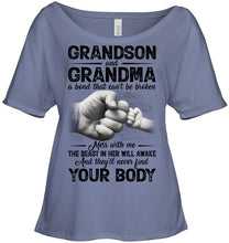 Load image into Gallery viewer, Can't Be Broken Grandma And Grandson Ladies Tee