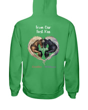 Load image into Gallery viewer, Horses From Our First Kiss Custom Name Gift For Girlfriend Hoodie