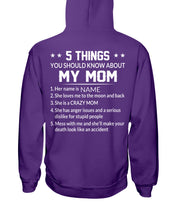 Load image into Gallery viewer, Five Things You Should Know About Mom Hoodie