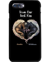 Load image into Gallery viewer, Horses From Our First Kiss Custom Name Gift For Girlfriend Phone case
