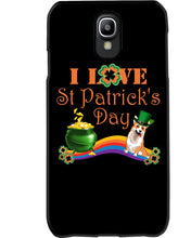 Load image into Gallery viewer, Corgi Sitting On Rainbow I Love St Patrick's Day Gift For Dog Lovers Phone case