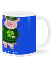 Load image into Gallery viewer, Pig Wear Plaid Shirt And Top Hat St Patrick's Day Gift Mug