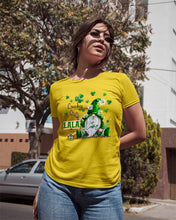 Load image into Gallery viewer, Leprechaun Gnome One Lucky Lala Clover St Patrick's Day Gift Ladies Tee