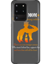 Load image into Gallery viewer, Son Gift For Navy Mom Behind Every Strong Soldier Phone case