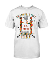 Load image into Gallery viewer, Gift For Autism Angel Grandma I Used To Be His Angel Now He's Mine Guys Tee