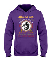 Load image into Gallery viewer, Birthday Gift For August Girl The Soul Of A Witch Hoodie