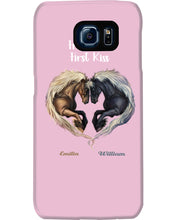 Load image into Gallery viewer, Horses From Our First Kiss Custom Name Gift For Girlfriend Phone case