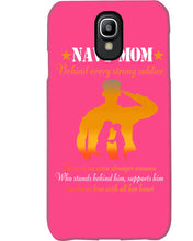 Load image into Gallery viewer, Son Gift For Navy Mom Behind Every Strong Soldier Phone case