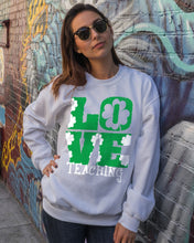 Load image into Gallery viewer, Teaching Love Clover St Patrick's Day Gift Sweatshirt