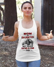 Load image into Gallery viewer, Mom And Daughter Best Freaking Partner In Crime Ever Ladies Flowy Tank