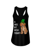 Load image into Gallery viewer, Cavapoo Irish Today Green St. Patrick's Day Printed Mug Ladies Flowy Tank