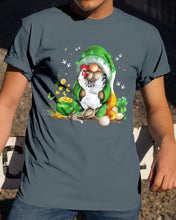 Load image into Gallery viewer, Gnome Pot Of Gold Shamrock St. Patrick's Day Printed Mug Guys Tee