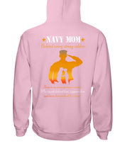 Load image into Gallery viewer, Son Gift For Navy Mom Behind Every Strong Soldier Hoodie