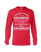 Load image into Gallery viewer, I Could Change The World For My Grandkids Unisex Long Sleeve