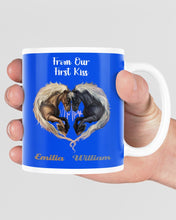 Load image into Gallery viewer, Horses From Our First Kiss Custom Name Gift For Girlfriend Mug