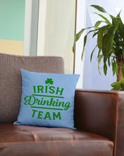Load image into Gallery viewer, Irsih Drinking Team Green Shamrock St Patrick's Day Pillow Cover