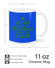 Load image into Gallery viewer, Irsih Drinking Team Green Shamrock St Patrick's Day Mug