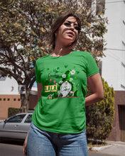 Load image into Gallery viewer, Leprechaun Gnome One Lucky Lala Clover St Patrick's Day Gift Ladies Tee