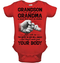 Load image into Gallery viewer, Can't Be Broken Grandma And Grandson Baby Onesie