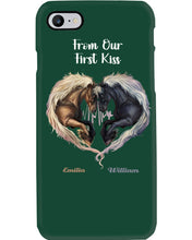 Load image into Gallery viewer, Horses From Our First Kiss Custom Name Gift For Girlfriend Phone case