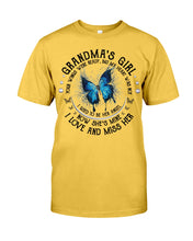Load image into Gallery viewer, Blue Butterfly Gift For Angel Grandma Your Wings Were Ready Guys Tee
