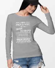 Load image into Gallery viewer, I Am A Proud Wife Of An Irish Husband Gift For Family Unisex Long Sleeve