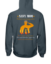 Load image into Gallery viewer, Son Gift For Navy Mom Behind Every Strong Soldier Hoodie