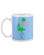 Load image into Gallery viewer, Flamingo Long On Luck Green St. Patrick's Day Printed Mug Mug