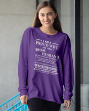 Load image into Gallery viewer, I Am A Proud Wife Of An Irish Husband Gift For Family Unisex Long Sleeve