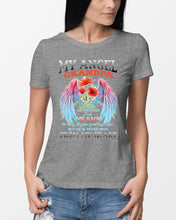 Load image into Gallery viewer, My Angel Grandpa Who Watched Over My Back Ladies Tee