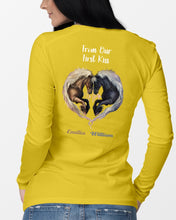 Load image into Gallery viewer, Horses From Our First Kiss Custom Name Gift For Girlfriend Unisex Long Sleeve