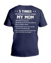 Load image into Gallery viewer, Five Things You Should Know About Mom Guys V-Neck