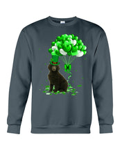 Load image into Gallery viewer, Standard Poodle Patrick Balloons St. Patrick's Day Color Changing Mug Sweatshirt