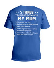 Load image into Gallery viewer, Five Things You Should Know About Mom Guys V-Neck