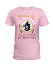 Load image into Gallery viewer, Birthday Gift For August Girl The Soul Of A Witch Ladies Tee
