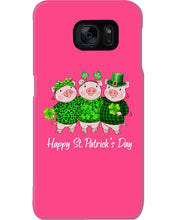 Load image into Gallery viewer, Pig Wear Plaid Shirt And Top Hat St Patrick's Day Gift Phone case