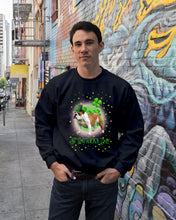Load image into Gallery viewer, Bulldog Leprechaun Clover St Patrick's Day Gift For Dog Lovers Sweatshirt