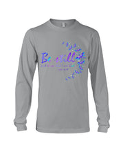 Load image into Gallery viewer, Be Still And Know That I Am God Purple Dragonfly Unisex Long Sleeve