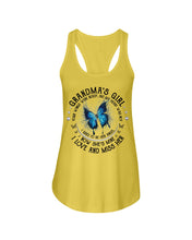 Load image into Gallery viewer, Blue Butterfly Gift For Angel Grandma Your Wings Were Ready Ladies Flowy Tank