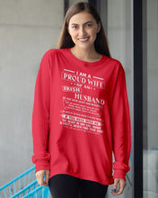 Load image into Gallery viewer, I Am A Proud Wife Of An Irish Husband Gift For Family Unisex Long Sleeve