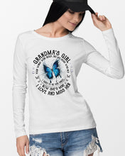 Load image into Gallery viewer, Blue Butterfly Gift For Angel Grandma Your Wings Were Ready Unisex Long Sleeve
