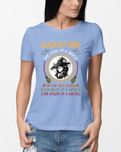 Load image into Gallery viewer, Birthday Gift For August Girl The Soul Of A Witch Ladies Tee