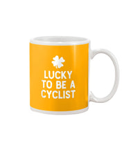 Load image into Gallery viewer, Lucky To Be A Biker Pilot Clover St Patrick's Day Gift Mug